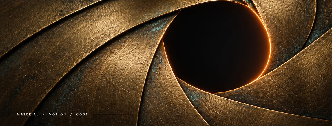 Selected warm brass appearance crop with burnished highlights and darker underlaps