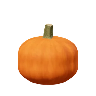 Orange pumpkin, huge and round