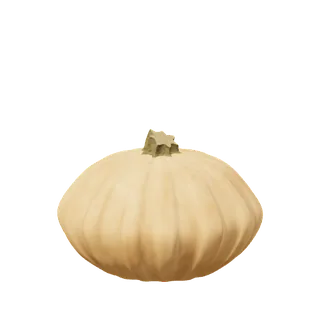 Tan pumpkin, a squat wheel