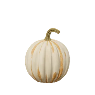 Pale pumpkin, a long hooked stem