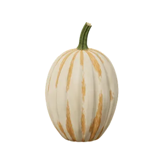 Pale pumpkin, tall, with a slender stem