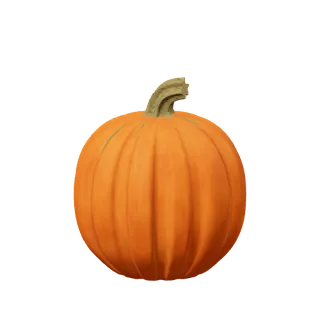 Orange pumpkin, broad shoulders, deep seams
