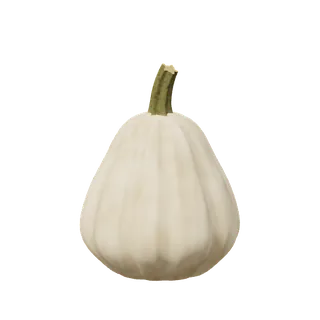 Pale pumpkin, narrow top, wide base