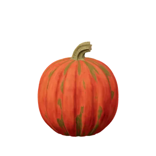 Deep russet pumpkin, broad shoulders, deep seams