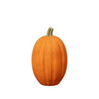 Orange pumpkin, tall and narrow